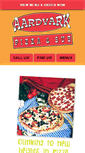 Mobile Screenshot of aardvarkpizza.com